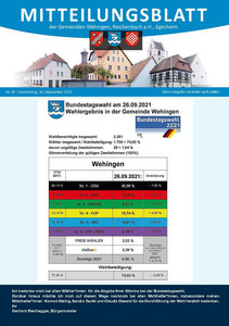 Mitteilungsblatt 39/2021