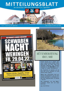Mitteilungsblatt 17/2022